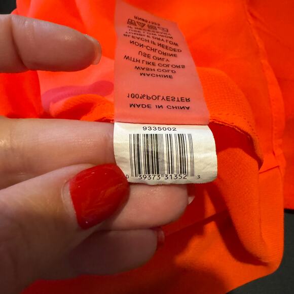 Vince Camuto Neon Orange Flowy‎ Asymmetrical Tank XS - Picture 8 of 10